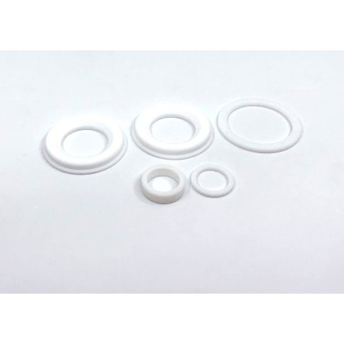 PTFE gasket set for 3-piece ball valve with ISO-Top 5211